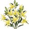 Lily Artificial Flowers Bulk 30” Long Stems 12 Silk Flower Heads Bouquet, Wedding Decoration Office DIY Indoor Home Decor Mothers Day Gift, 3pcs